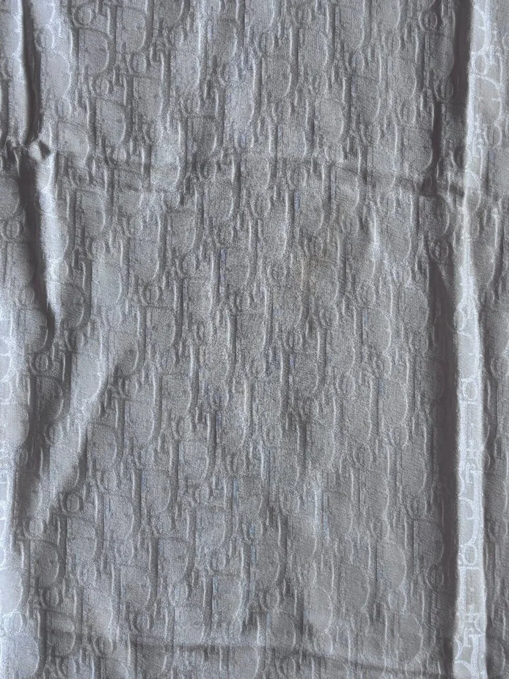 Vintage Christian Dior Cream Silk Scarf